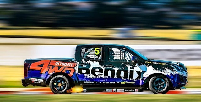 Dave Casey and Bendix Make Their SuperUte Debut at the Tasmania SuperSprint