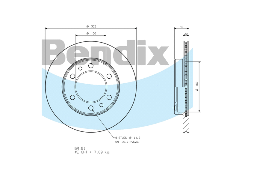 Front Brake Disc Rotor