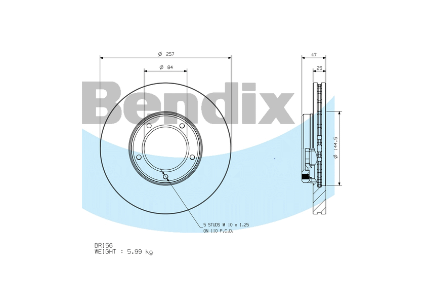 Front Brake Disc Rotor