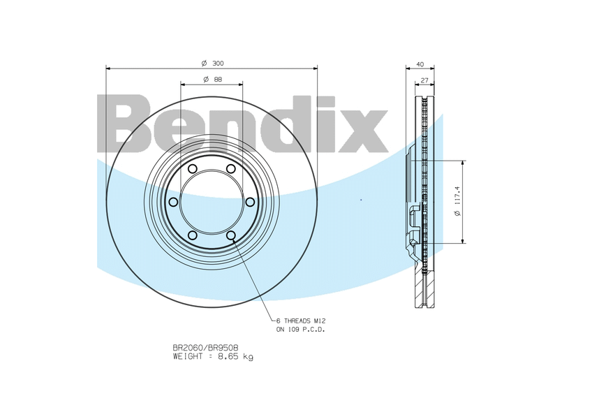 Front Brake Disc Rotor