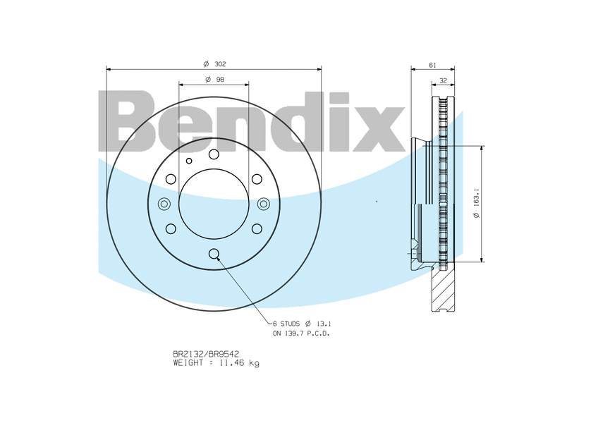 Front Brake Disc Rotor