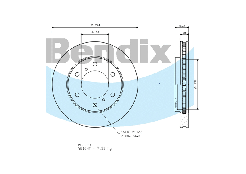 Front Brake Disc Rotor