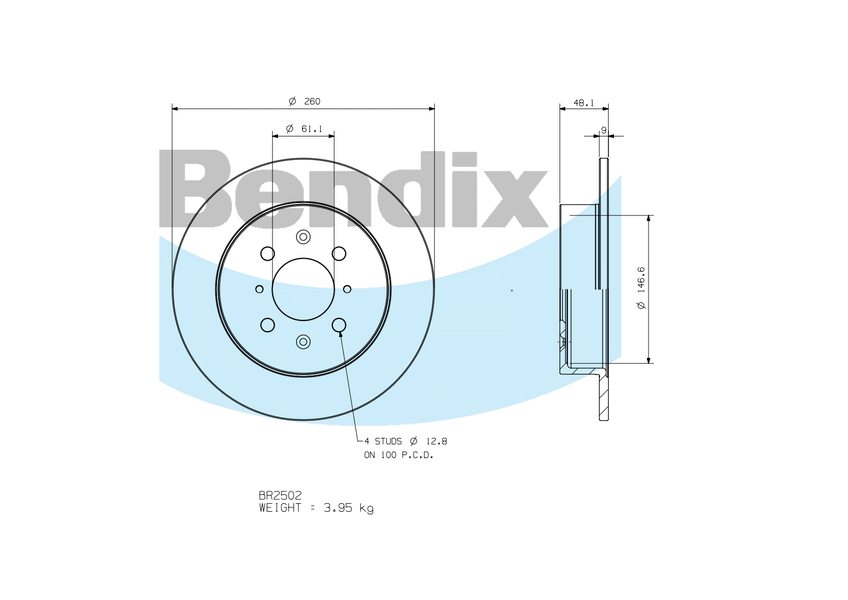 Rear Brake Disc Rotor