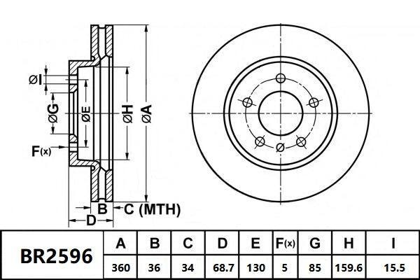 Front Brake Disc Rotor