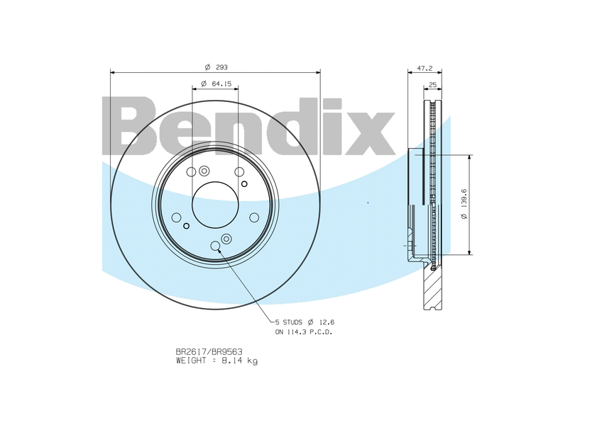Front Brake Disc Rotor