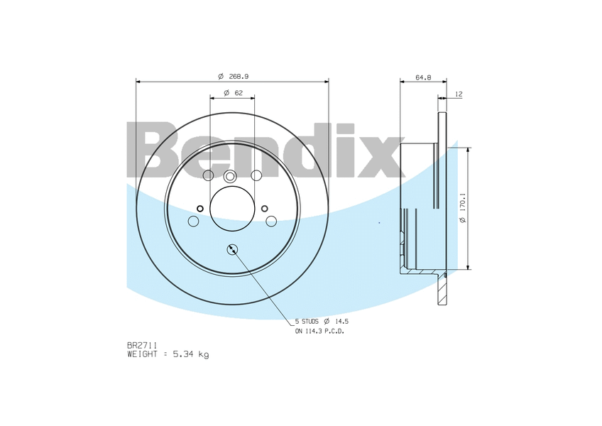 Rear Brake Disc Rotor