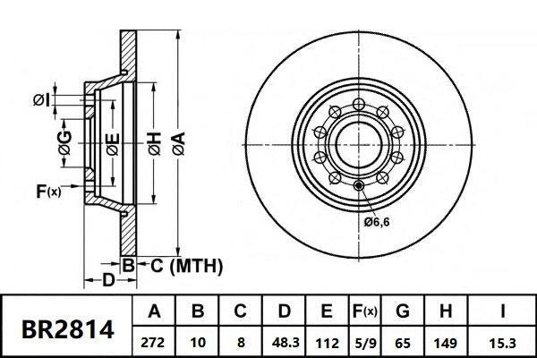 Rear Brake Disc Rotor