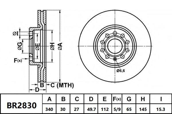 Front Brake Disc Rotor