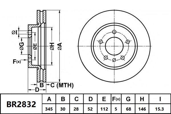 Front Brake Disc Rotor
