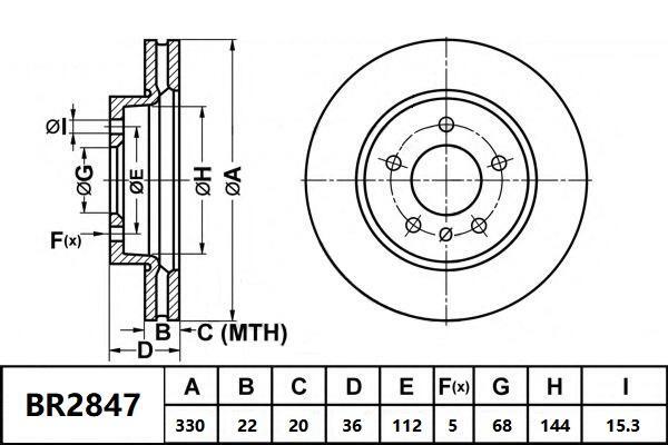 Rear Brake Disc Rotor