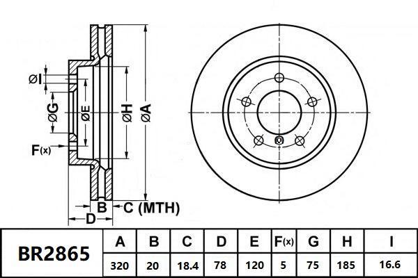 Rear Brake Disc Rotor