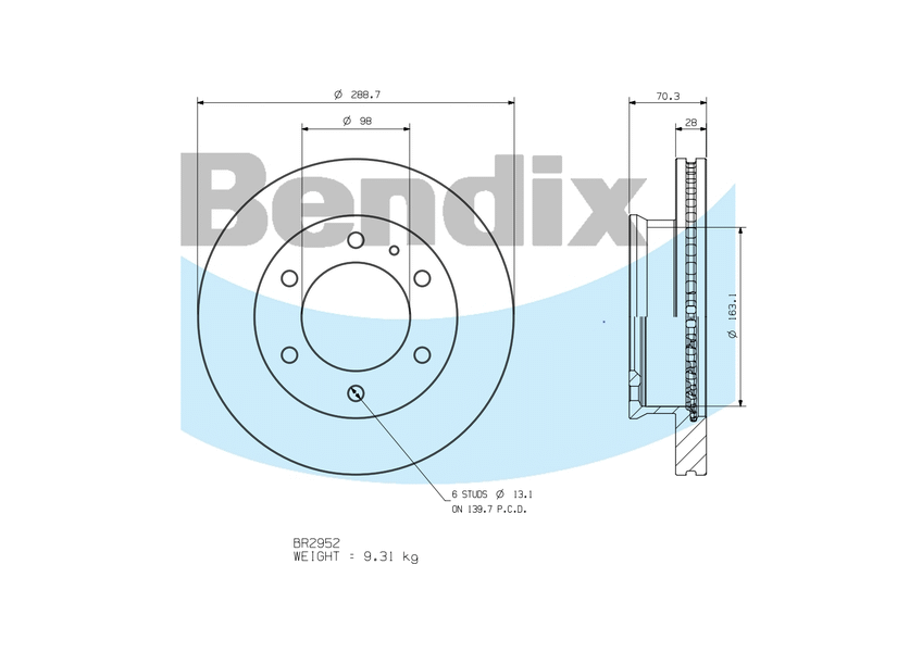Front Brake Disc Rotor