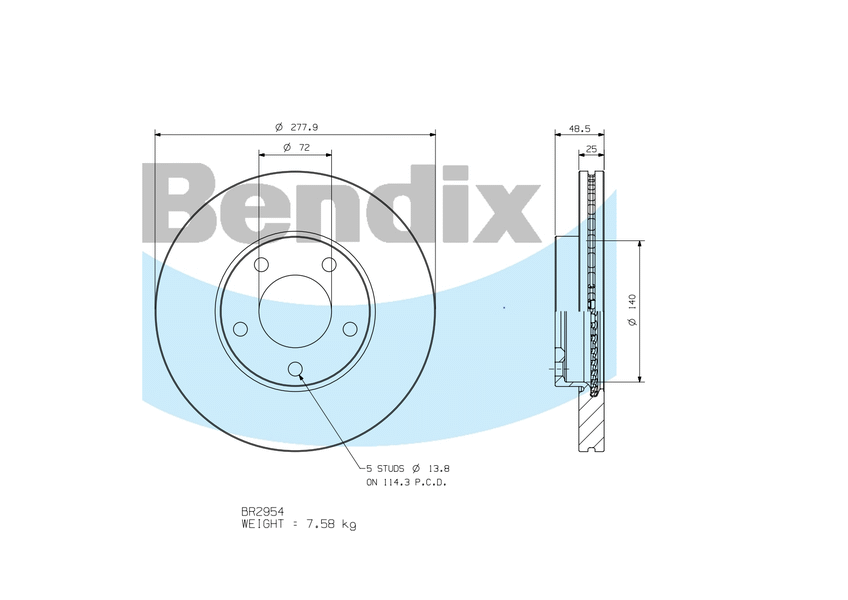 Front Brake Disc Rotor