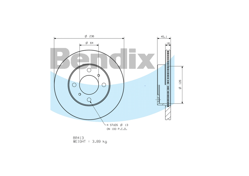 Front Brake Disc Rotor