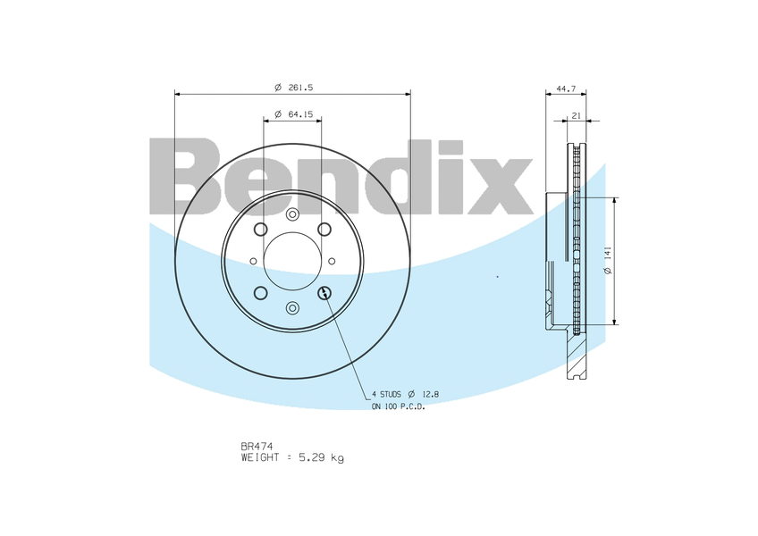 Front Brake Disc Rotor