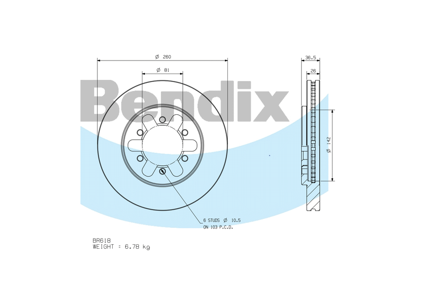 Front Brake Disc Rotor