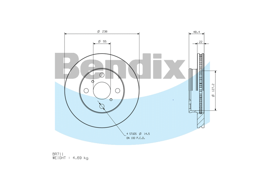 Front Brake Disc Rotor