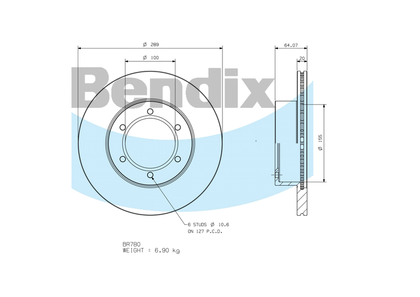 Front Brake Disc Rotor