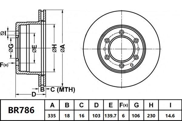 Rear Brake Disc Rotor