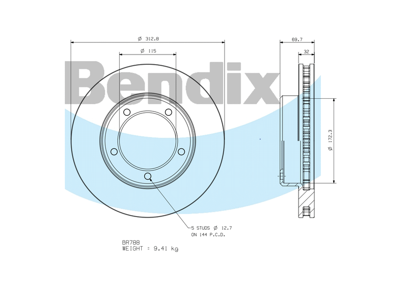 Front Brake Disc Rotor