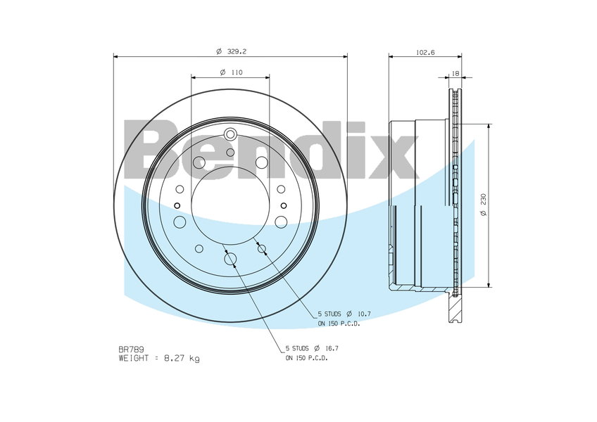 Rear Brake Disc Rotor