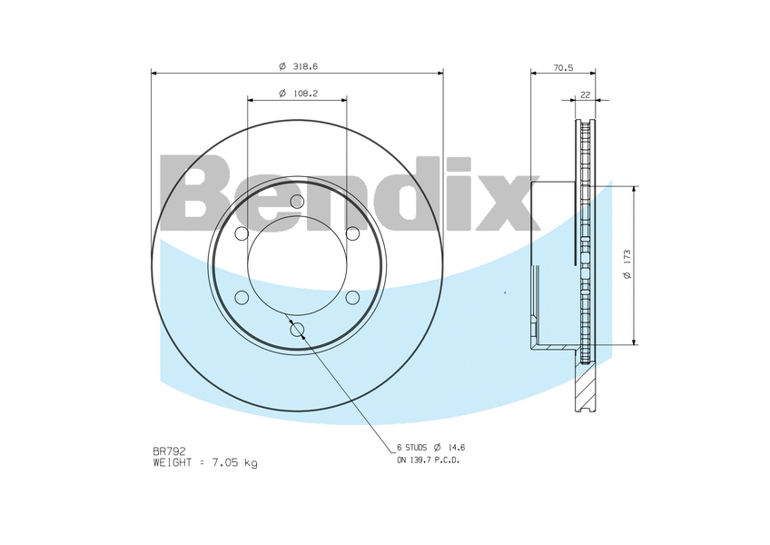 Front Brake Disc Rotor