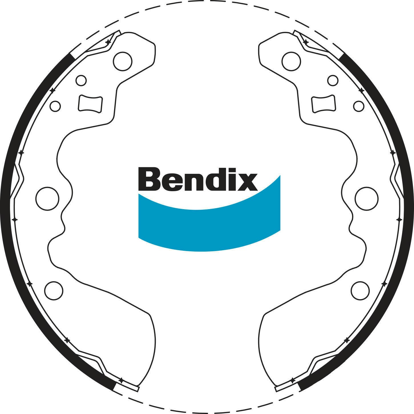 Rear Brake Shoe Set