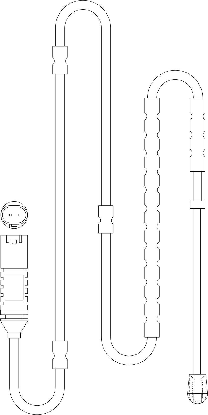 Rear Sensor, brake pad wear