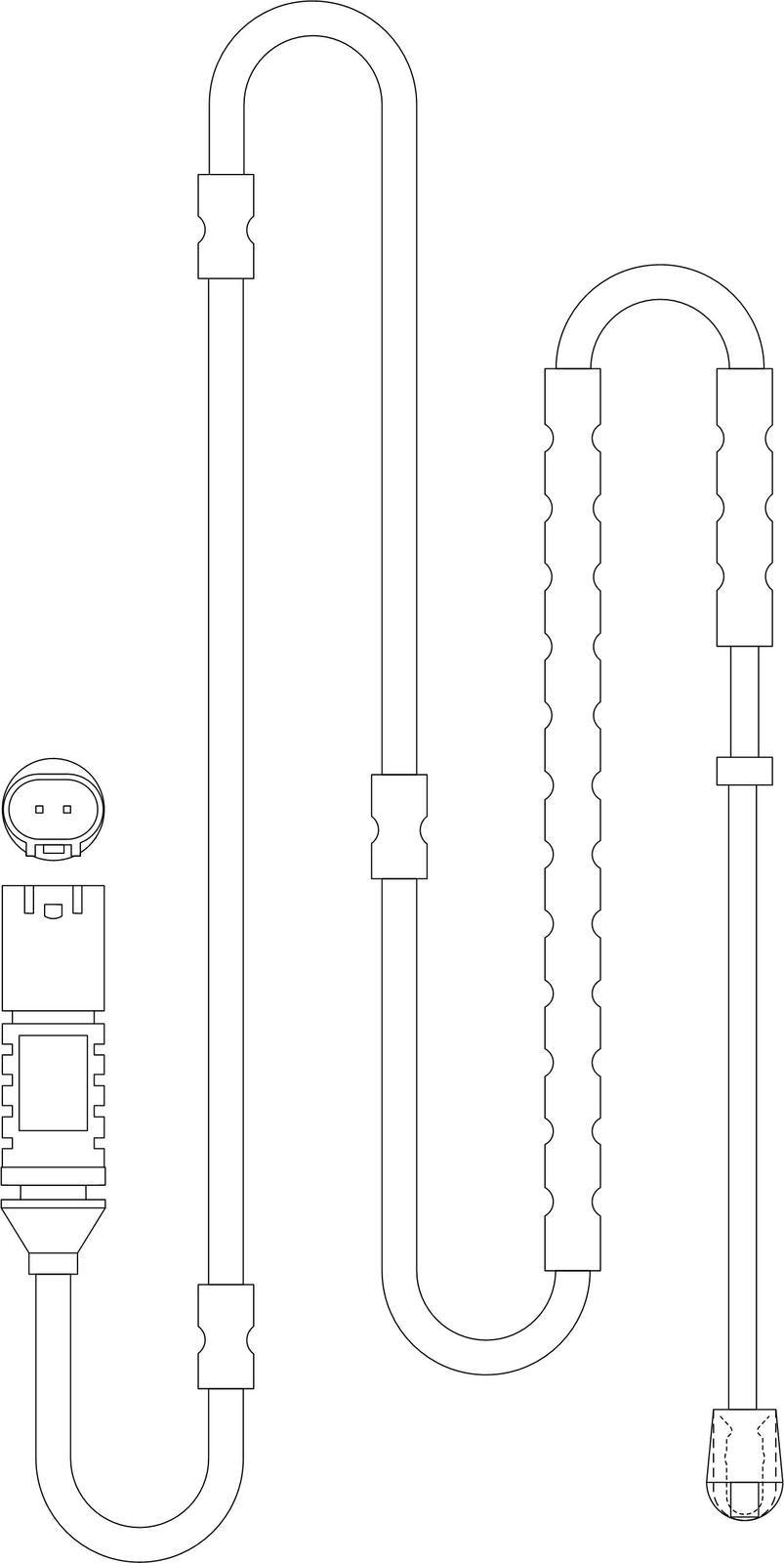 Rear Sensor, brake pad wear