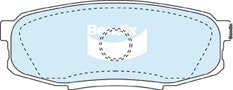 Rear Brake Pad Set